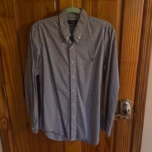 Blue Checkered Polo by Ralph Lauren Dress Shirt